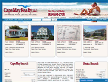 Tablet Screenshot of capemayrealty.com